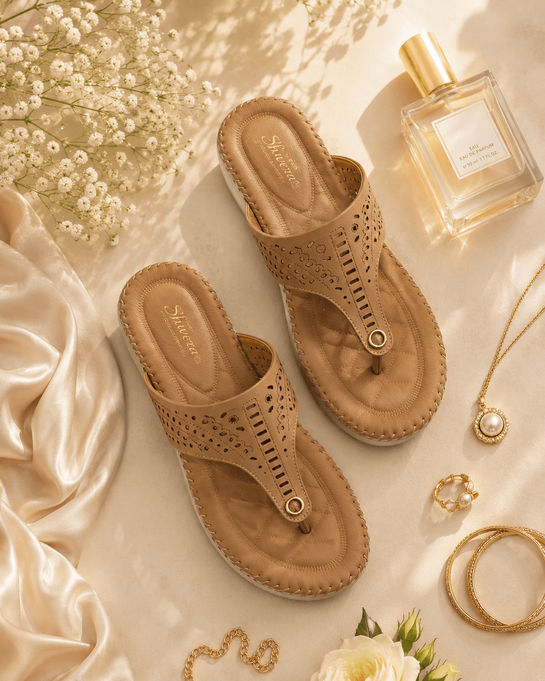 Everyday Beige Comfort Sandal — alternate view by Shuvera
