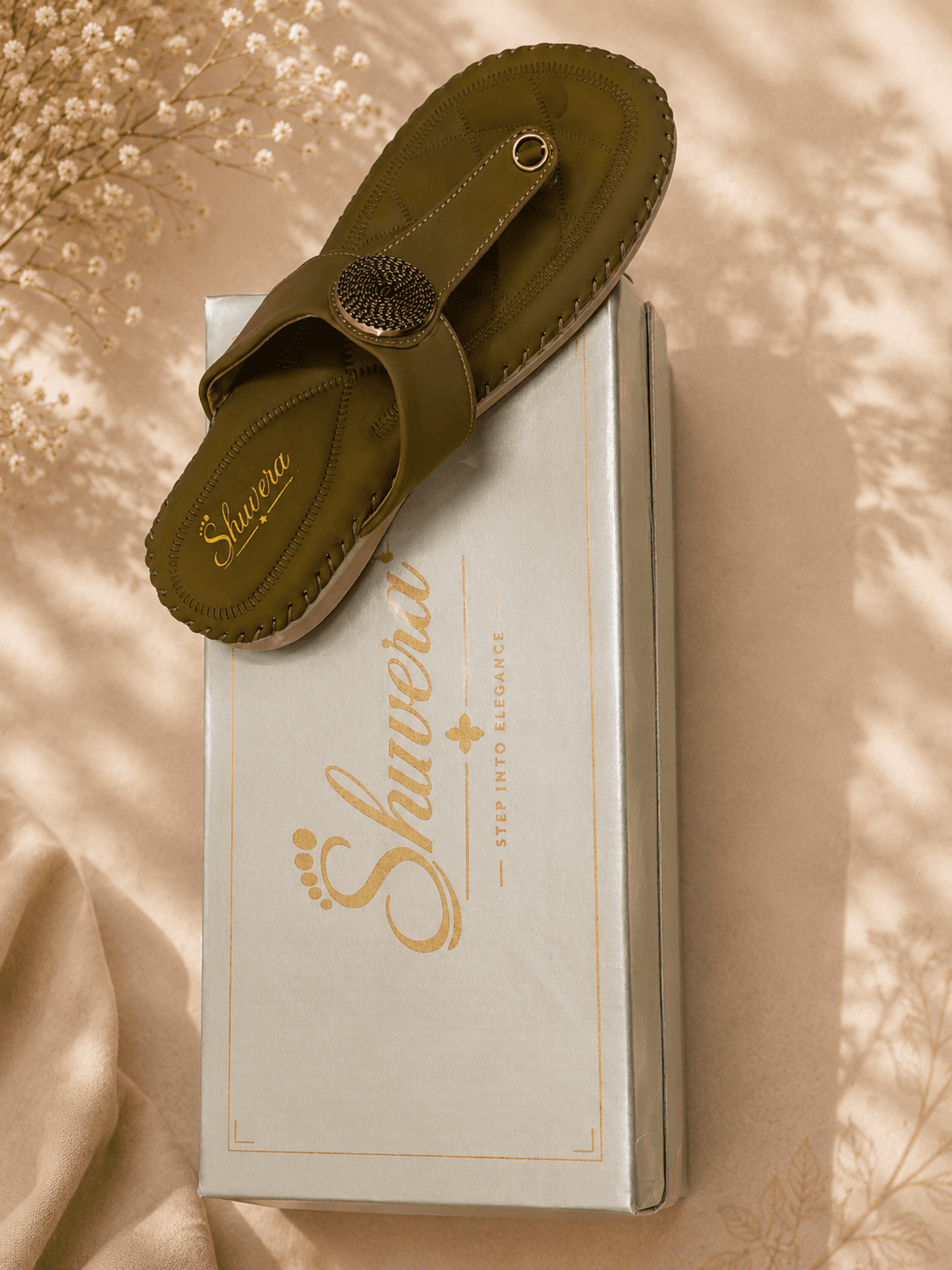 Green & Pink Fashion Flat — Fashion Footwear by Shuvera